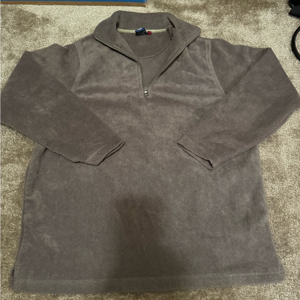 Coyote Fleece Men's Brown 1/4 -Zip Sweater